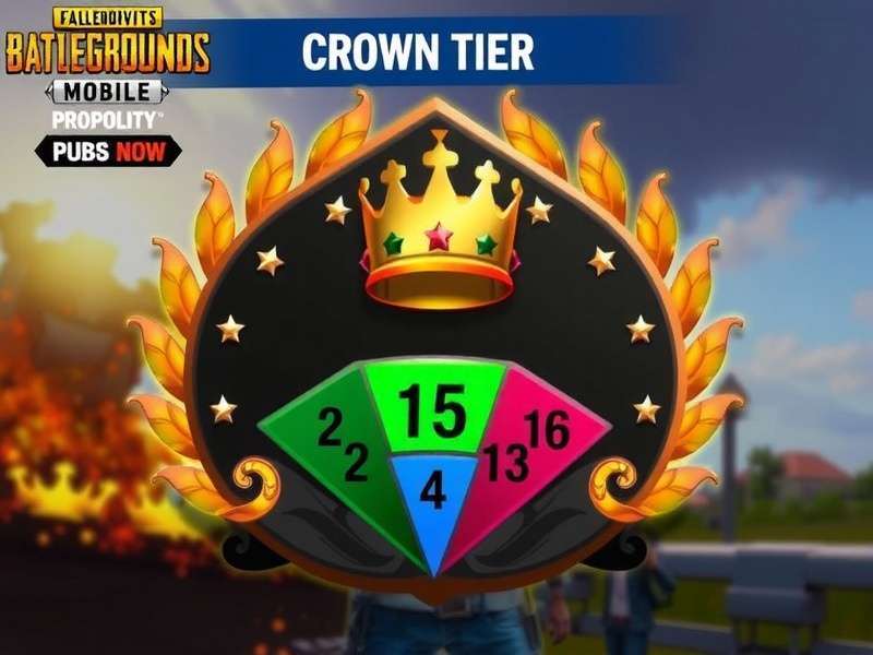 PUBG Mobile Crown Tier Badge - Symbol of Skill in India PUBG Mobile Crown Tier Badge